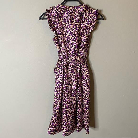 Kate Spade Printed Silk Wrap Dress - Picture 6 of 6
